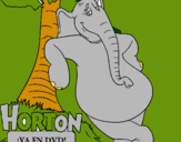Dibuix Horton pintat per elefante