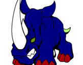 Dibuix Rinoceront II pintat per joanmc