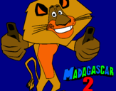Dibuix Madagascar 2 Alex pintat per joan