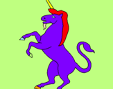 Dibuix Unicorn pintat per guillem oriol roig