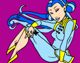 Dibuix Princesa ninja pintat per joan