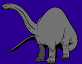 Dibuix Braquiosauri II  pintat per blai