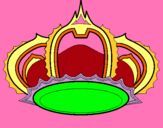 Dibuix Corona reial pintat per Aliona pinar