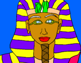Dibuix Tutankamon pintat per marçal