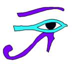 Dibuix Ull Horus pintat per anna fuentes
