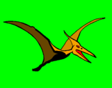 Dibuix Pterodàctil pintat per carles