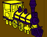 Dibuix Tren pintat per paula
