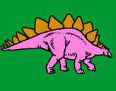 Dibuix Stegosaurus pintat per Emma 