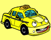 Dibuix Herbie taxista pintat per repollo!!!!