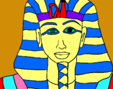 Dibuix Tutankamon pintat per laura  griera