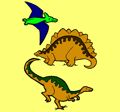 Tres classes de dinosauris 