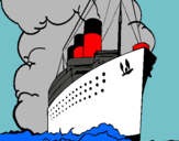 Dibuix Vaixell de vapor pintat per Creuer