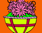 Dibuix Cistell de flors 11 pintat per claudia  bagu