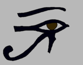 Dibuix Ull Horus pintat per horus
