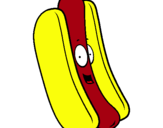 Dibuix Hot dog pintat per MARTA R.