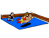 Dibuix Lluita en el ring  pintat per MARCEL