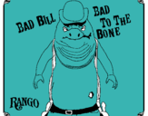 Dibuix Bad Bill pintat per abril