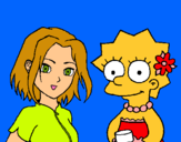 Dibuix Sakura i Lisa pintat per Sonia