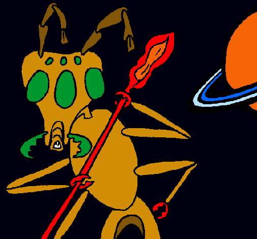 Dibuix Formiga alienigena pintat per danil