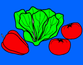 Dibuix Verdures pintat per Amrit