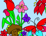 Dibuix Fauna i flora pintat per JUDIT    LECUM