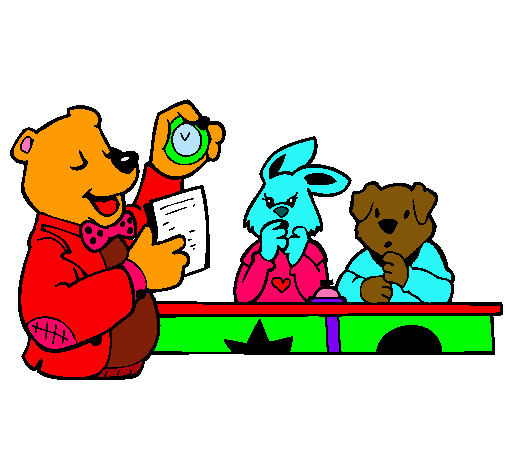 Professor ós i els seus alumnes 