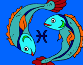 Dibuix Peixos pintat per peixos