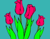 Dibuix Tulipes pintat per  ona