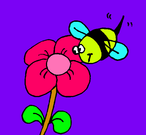 Abella i flor 