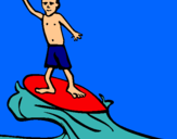 Dibuix Surfista pintat per EMILY   DUVAL