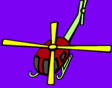Dibuix Helicòpter V pintat per Marta