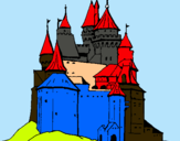 Dibuix Castell medieval pintat per DEIVID