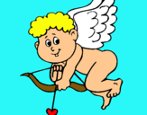 Dibuix Cupido pintat per ONA G.
