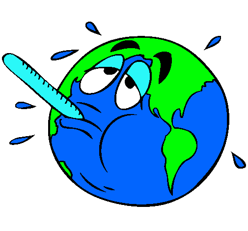 Dibuix Escalfament global pintat per julia soliva