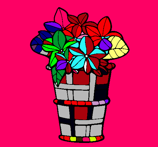 Cistell amb flors 3