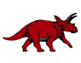 Dibuix Triceratops pintat per adria