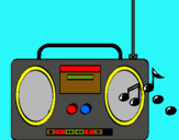 Dibuix Radio cassette 2 pintat per ghoulia yelps