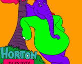 Dibuix Horton pintat per misto