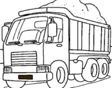 Dibuix Camió de càrrega pintat per GENIS PINART