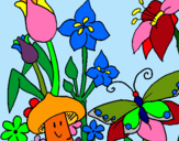 Dibuix Fauna i flora pintat per BIEL