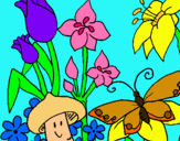 Dibuix Fauna i flora pintat per ariadna gonzález tena