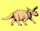 Dibuix Triceratops pintat per ALEIX