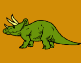 Dibuix Triceratops pintat per DINO2