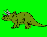 Dibuix Triceratops pintat per haloja