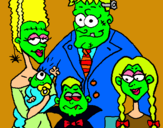 Dibuix Família de monstres pintat per eric