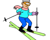 Dibuix Esquiador II pintat per Esquiant