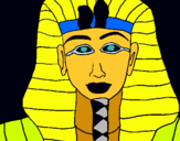 Dibuix Tutankamon pintat per mariona