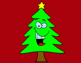 Dibuix arbre nadal pintat per alic