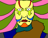 Dibuix Kabuki pintat per compi