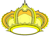 Dibuix Corona reial pintat per Aina